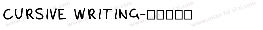 CURSIVE WRITING字体转换